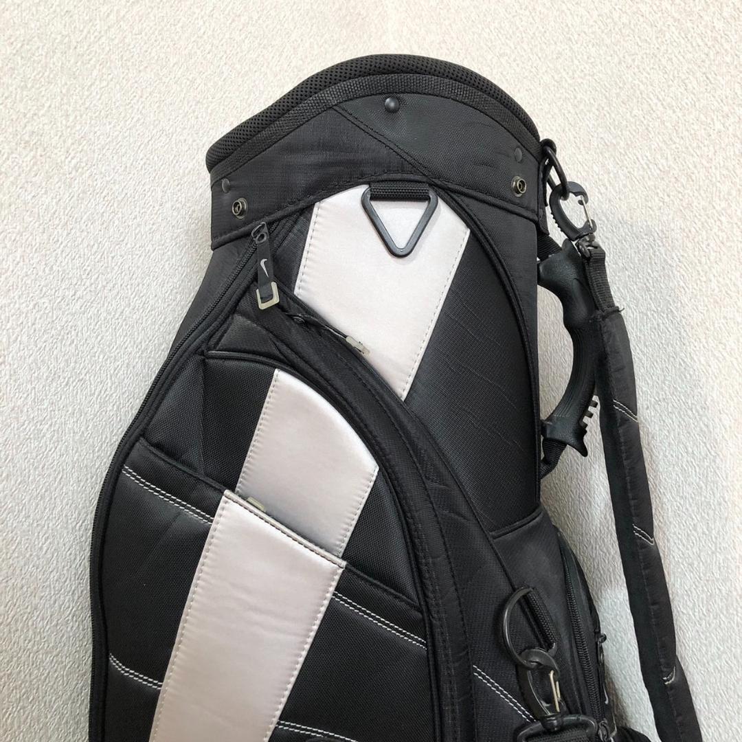 【希少】 NIKE ナイキ ゴルフ キャディバッグ カート型 6分割 ブラック