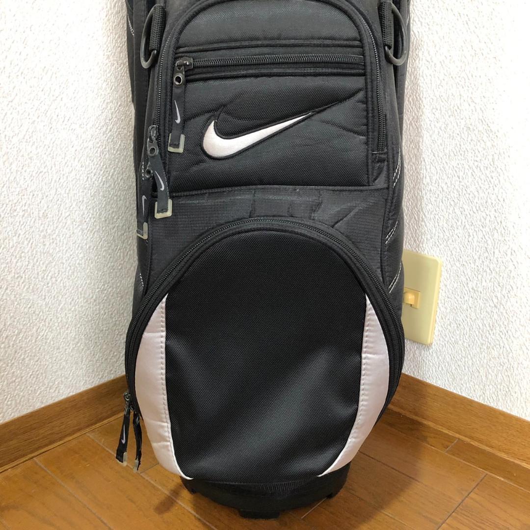 【希少】 NIKE ナイキ ゴルフ キャディバッグ カート型 6分割 ブラック