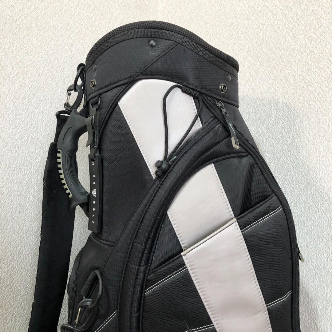 【希少】 NIKE ナイキ ゴルフ キャディバッグ カート型 6分割 ブラック