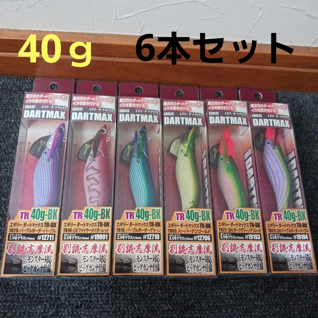 エギリーダートマックス TR 40g BK 人気カラー6本セット　ティップラン