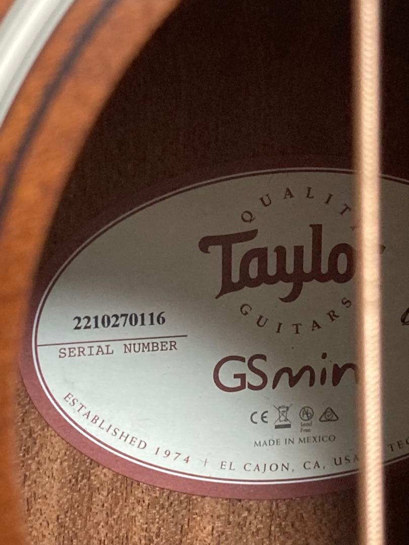 【美品】Taylor GS Mini-e Mahogany / PU付き