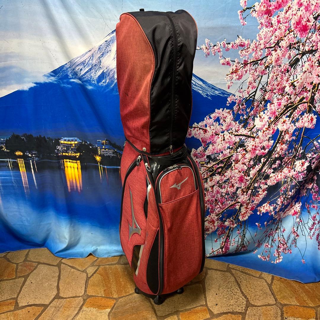 寶BW-1165 mizuno ミズノ カート式 キャディバッグ レッド