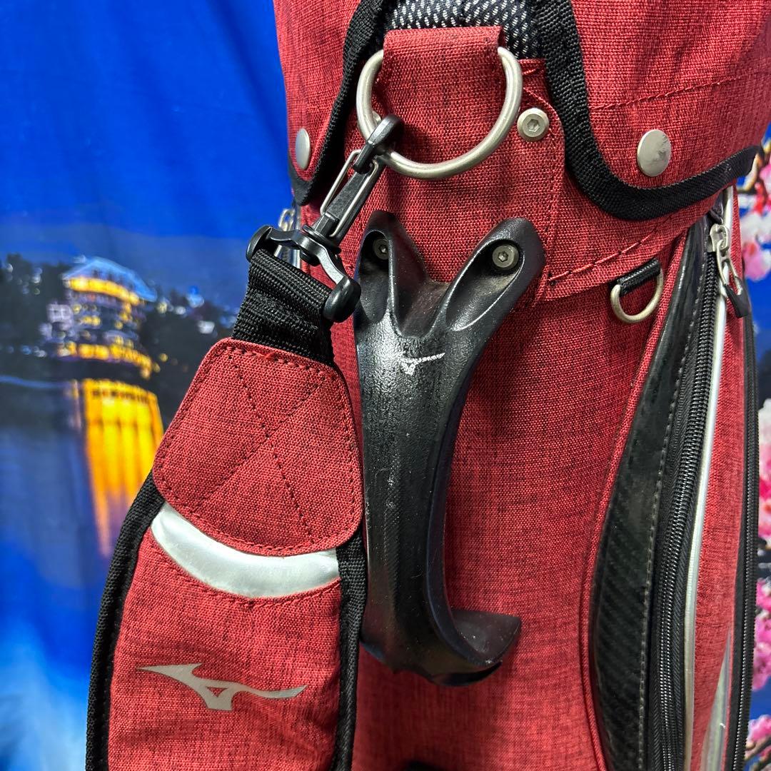 寶BW-1165 mizuno ミズノ カート式 キャディバッグ レッド