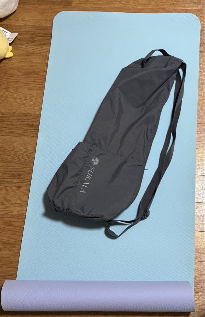 SUKALA ヨガマット 水色 収納バッグ付き