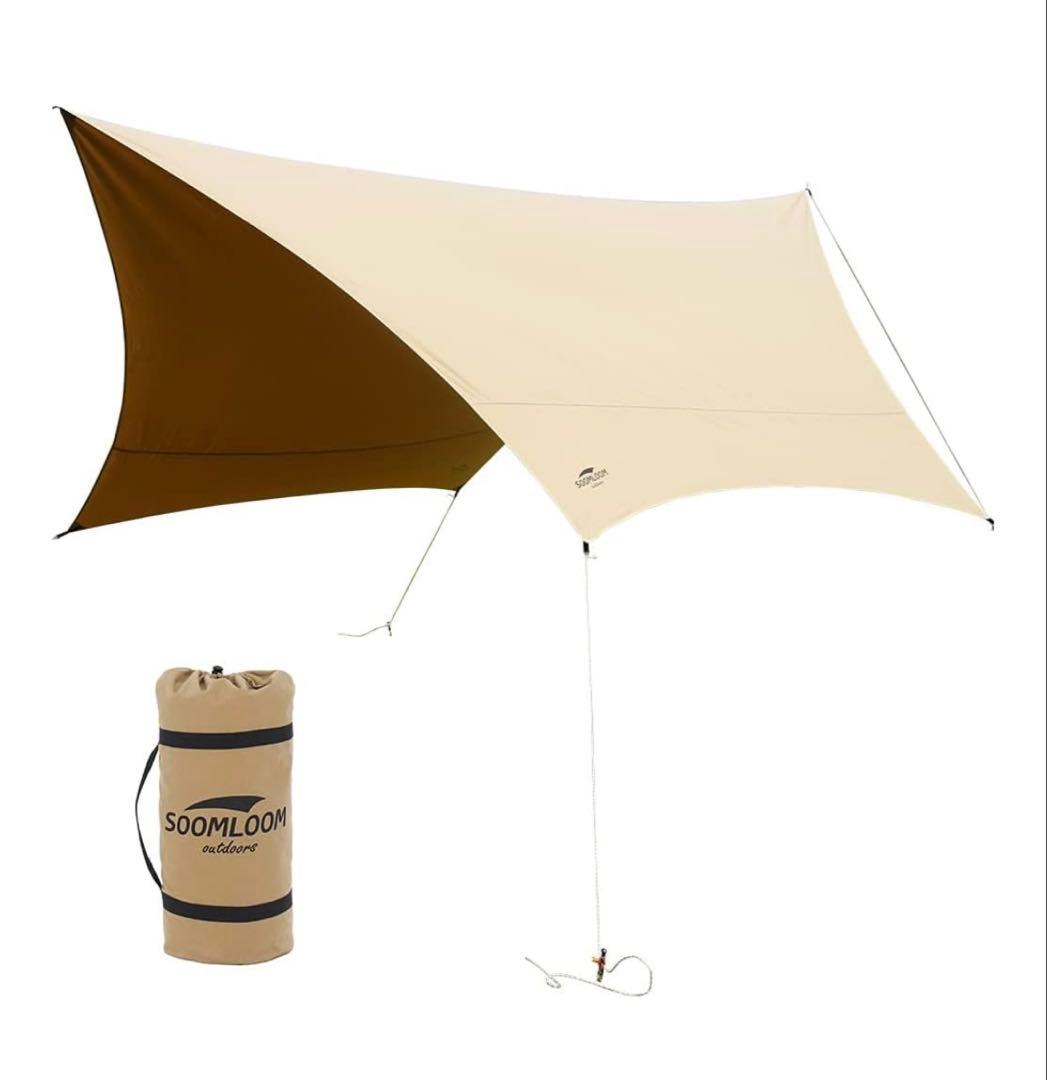 Soomloom ポリコットンヘキサタープ 4.2m x 4.1m 焚き火可