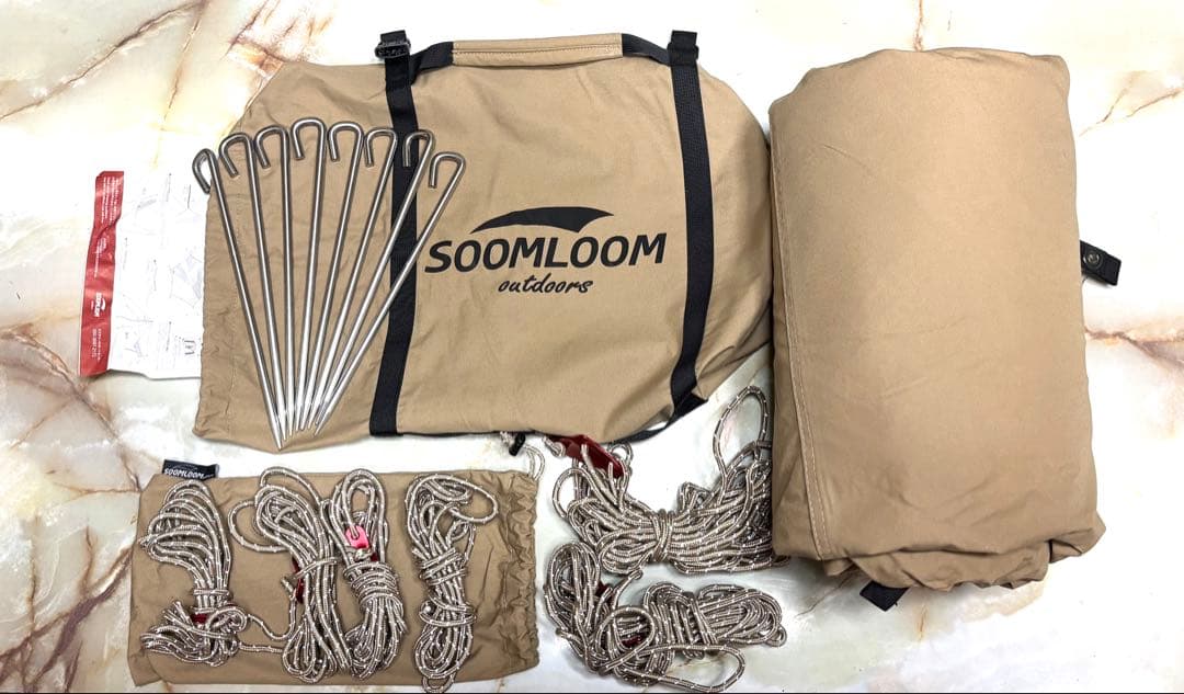 Soomloom ポリコットンヘキサタープ 4.2m x 4.1m 焚き火可