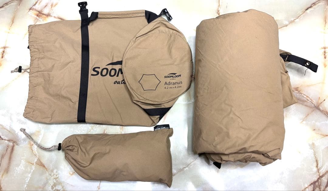 Soomloom ポリコットンヘキサタープ 4.2m x 4.1m 焚き火可