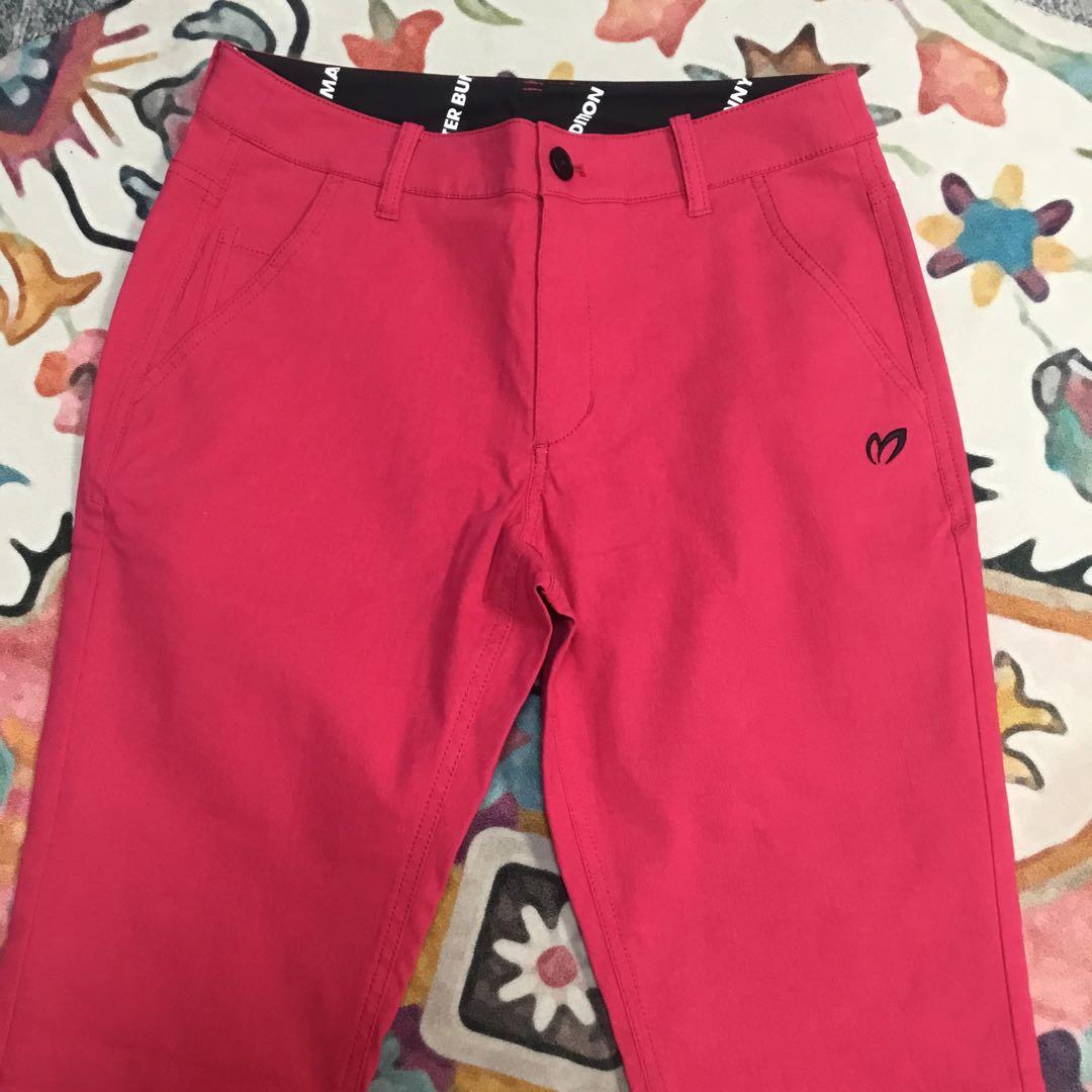 ピンク ストレートパンツ レディース