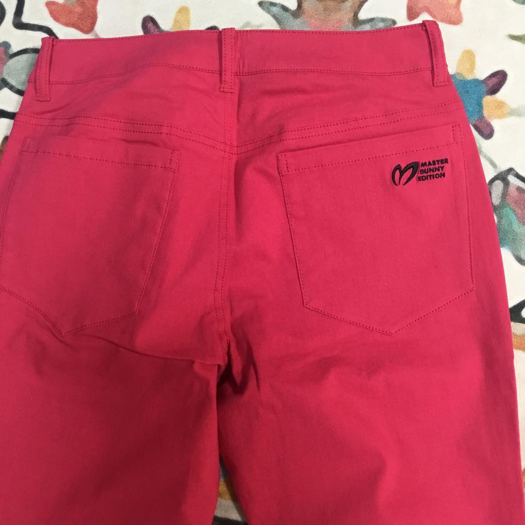 ピンク ストレートパンツ レディース