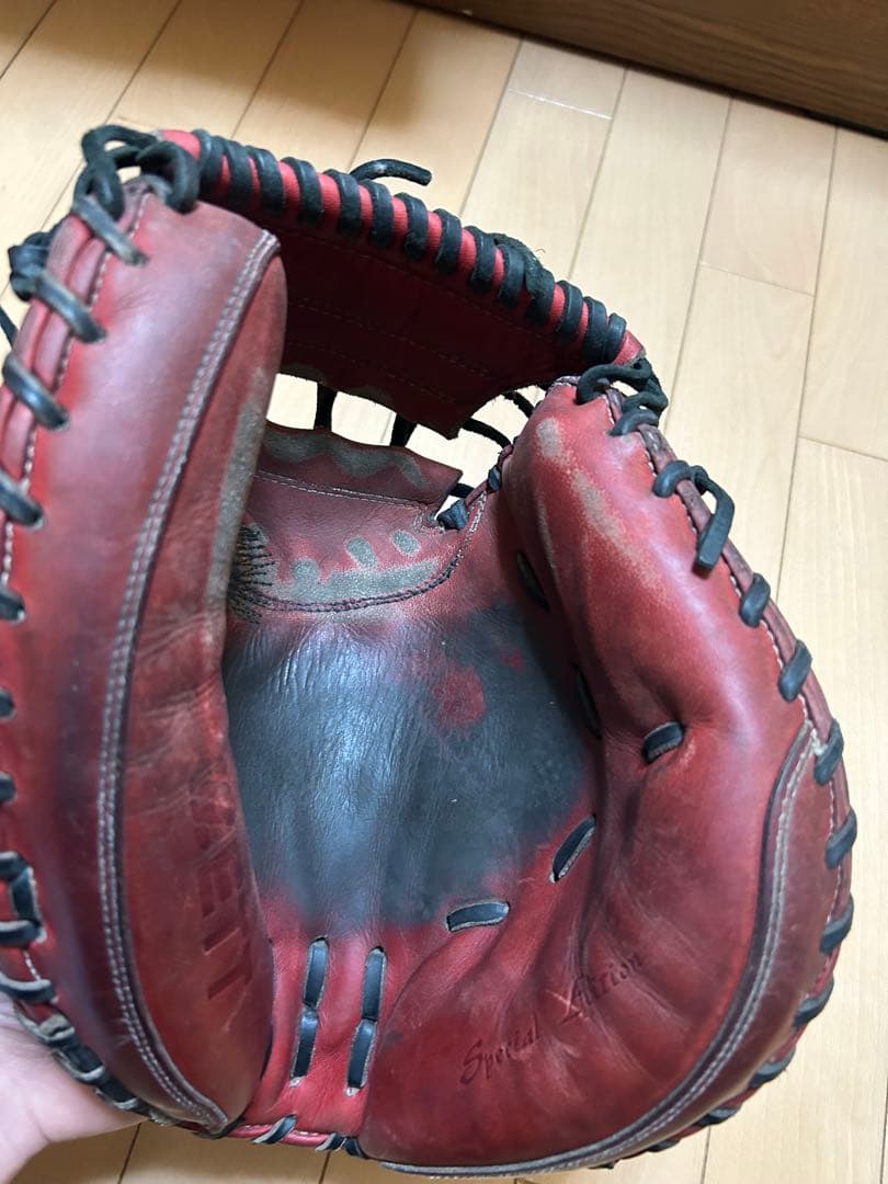 ZETT 硬式グローブ 茶色 レザー製