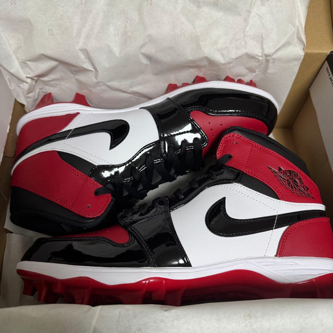 NIKE jordan mid アメフト 赤 フットボール スパイク ジョーダン