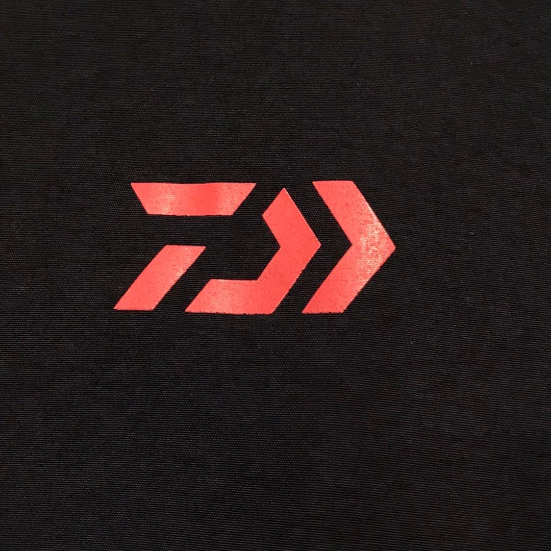 DAIWA ダイワ　ゴアテックスレインスーツ　ナイロンジャケット　ロゴ　ブラック