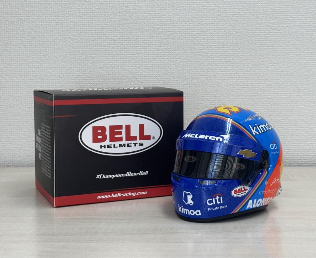 Bell 1/2 ミニ ヘルメット マクラーレン インディー 500 アロンソ