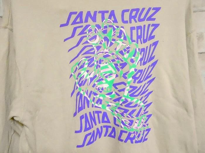 SANTA CRUZ サンタクルーズ スクリーミングハンド+ロゴ重ね スウェット