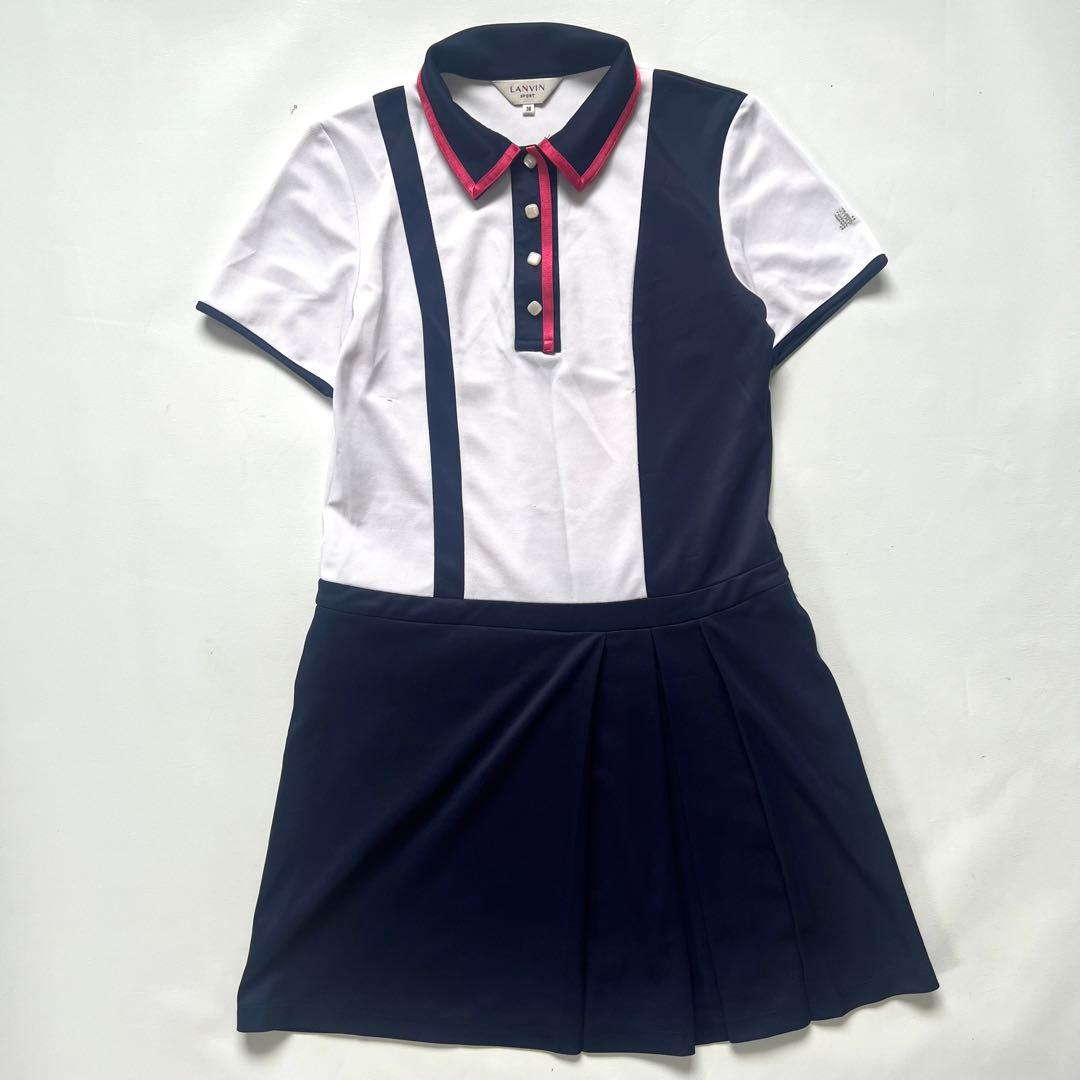 LANVIN SPORT ランバンスポール　フリルワンピース　半袖シャツ　ゴルフ