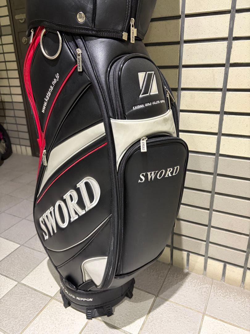 SWORD/KATANA GOLF キャディバッグ【ブラック】　ゴルフバッグ