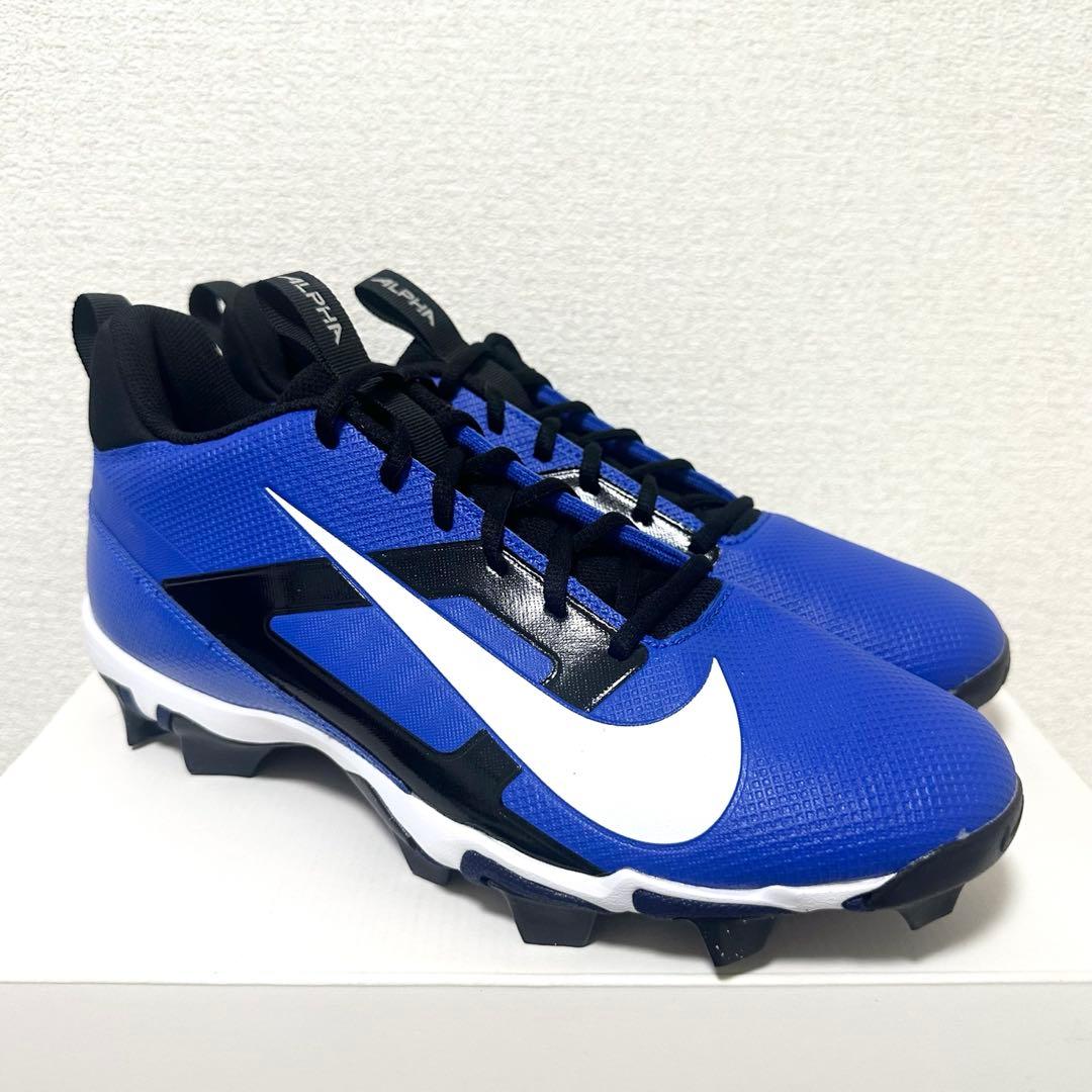 ナイキ 30 アルファメナス シャーク アメフト スパイク シューズ 靴 青