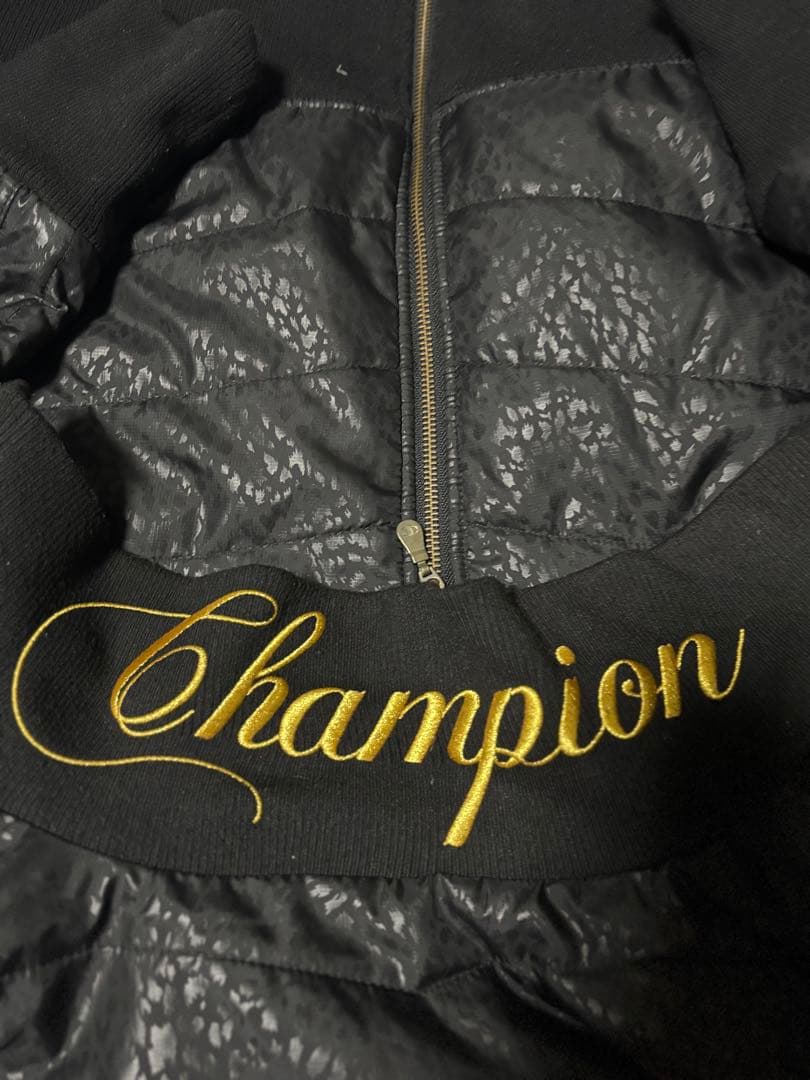 Champion キルティングジャケット L ブラック