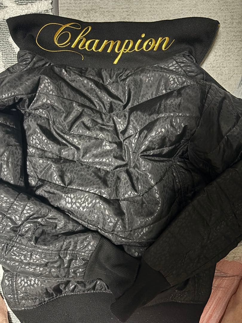 Champion キルティングジャケット L ブラック