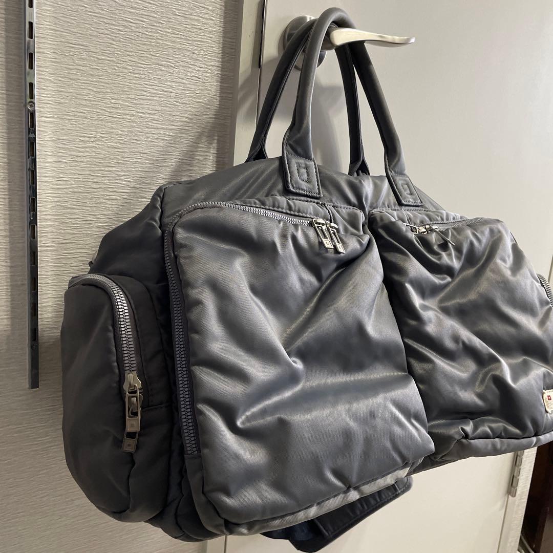 オノフボストンバッグONOFF グレー系