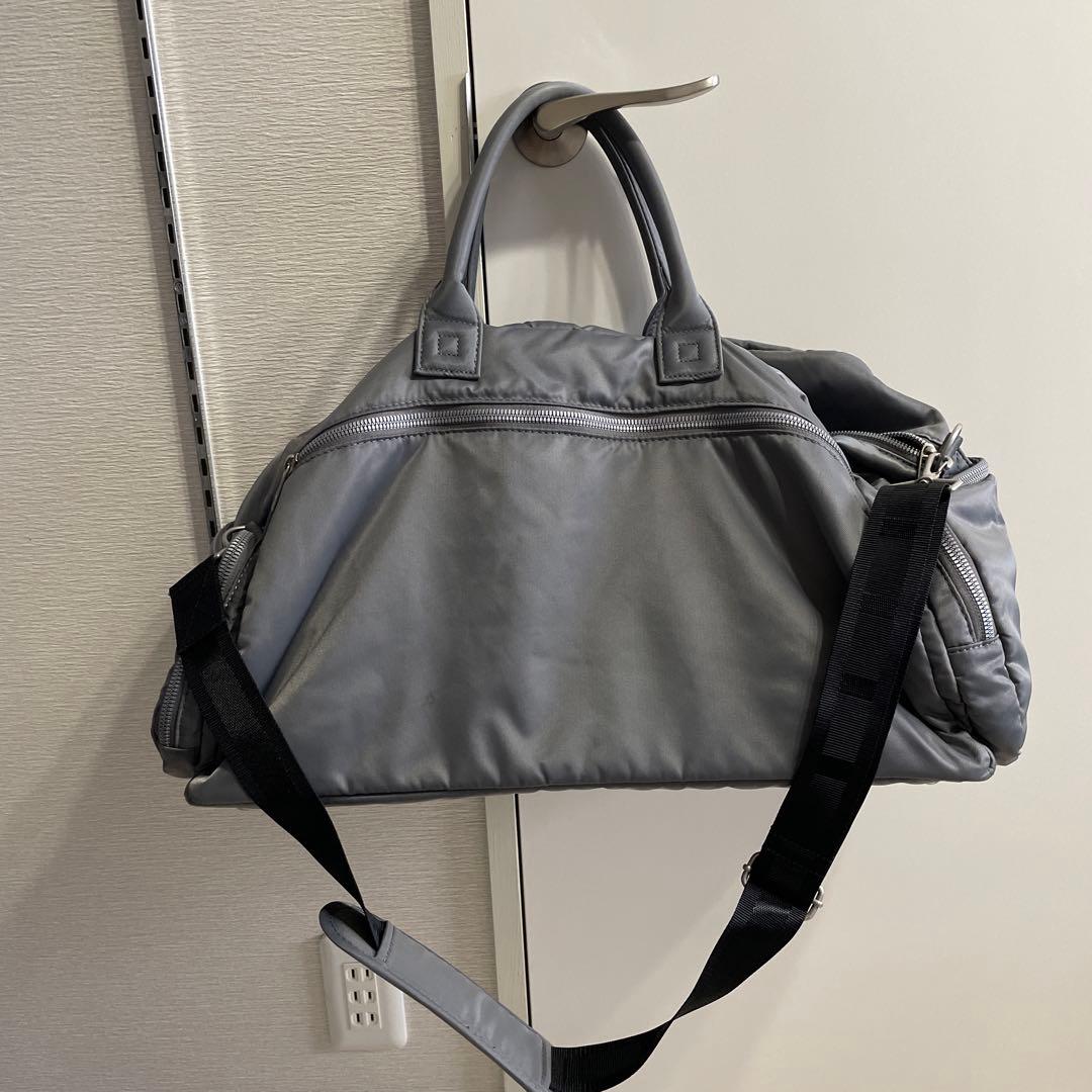 オノフボストンバッグONOFF グレー系
