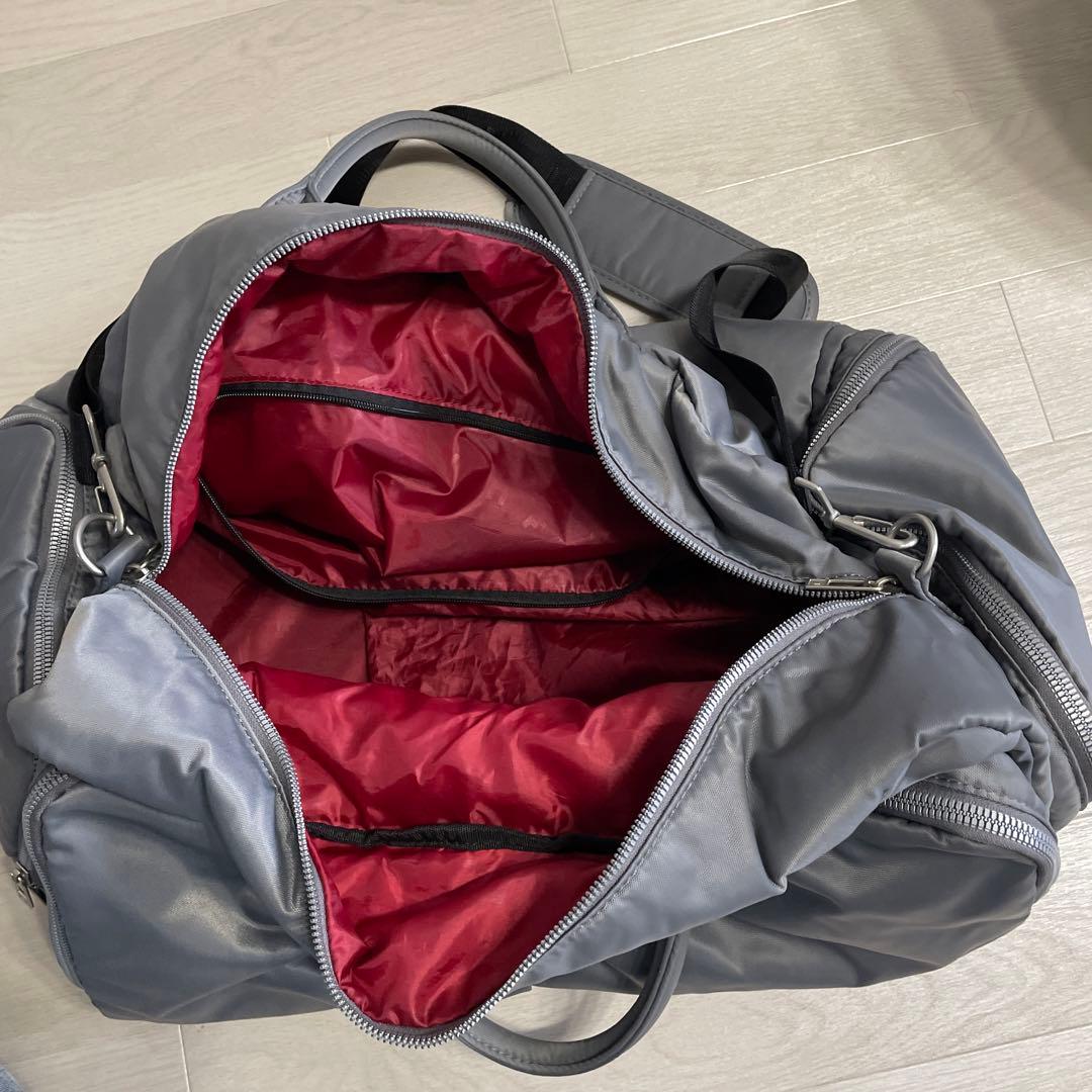 オノフボストンバッグONOFF グレー系