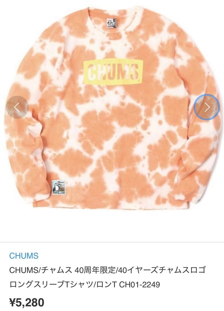 CHUMS Tシャツ&ロンTセット M