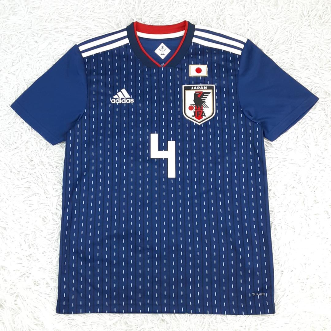 美品◎adidas アディダス サッカー ユニフォーム ブルー 青 本田圭佑