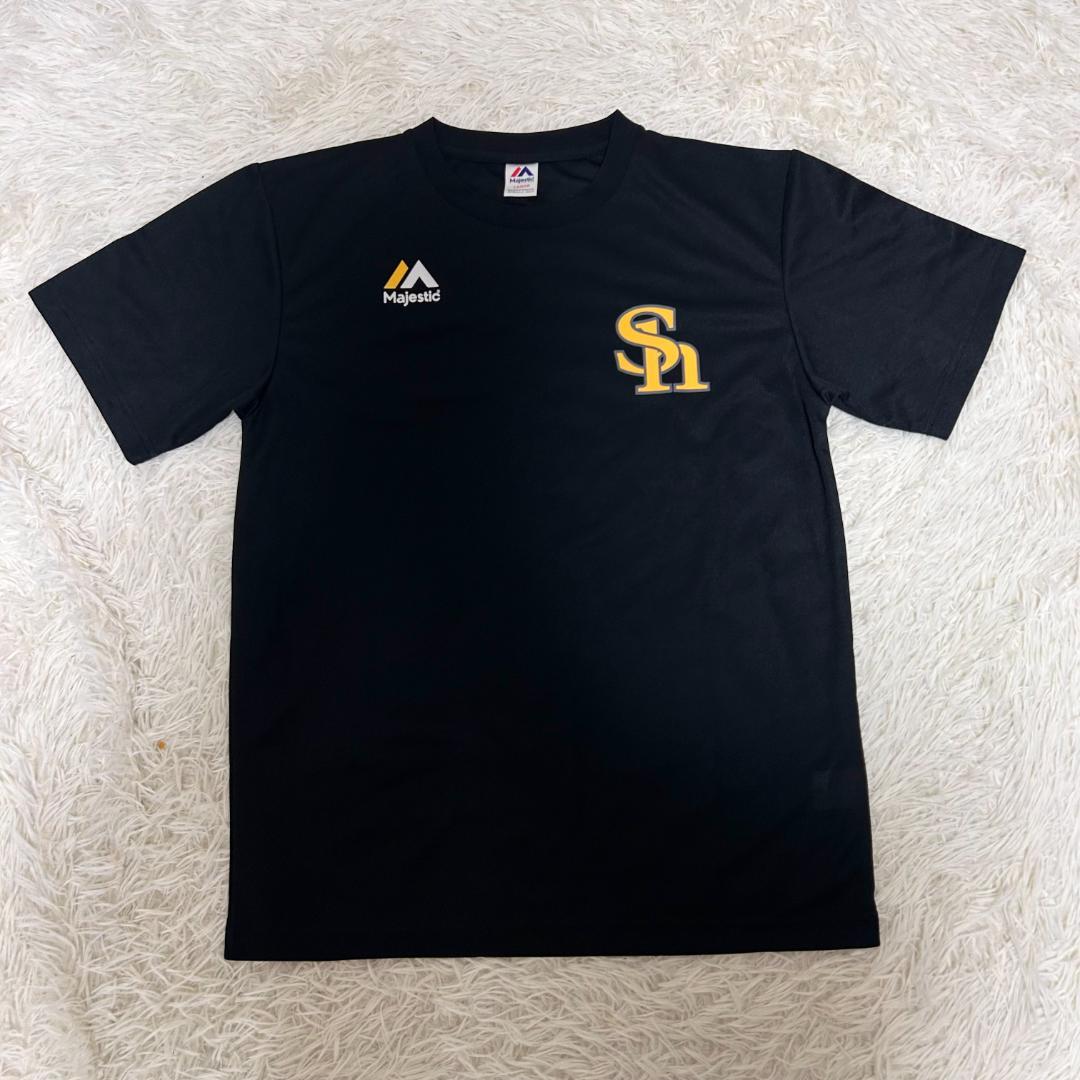 人気　マジェスティック　ソフトバンクホークス　tシャツ　トレーニング　L