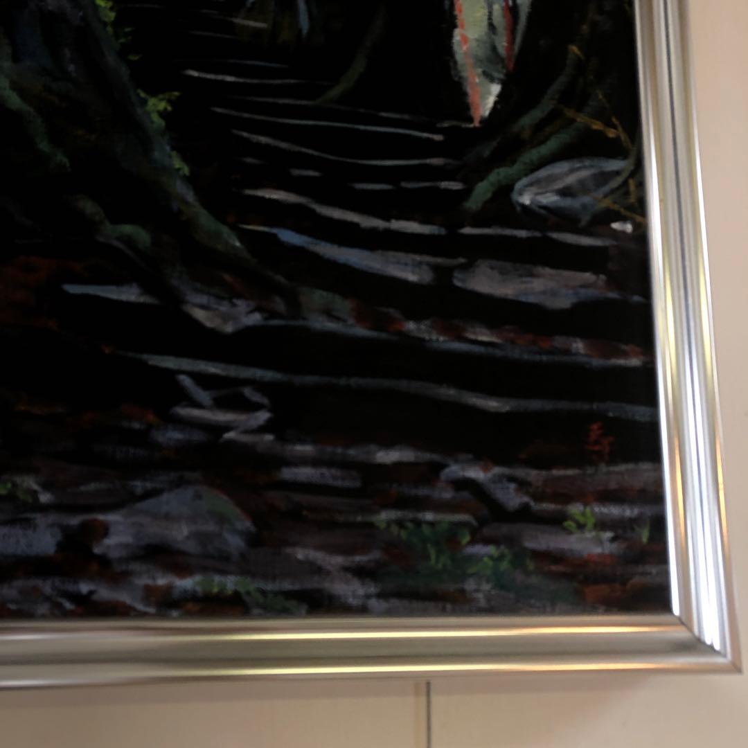 絵画　油絵　「熊野古道」　個人作品　20号
