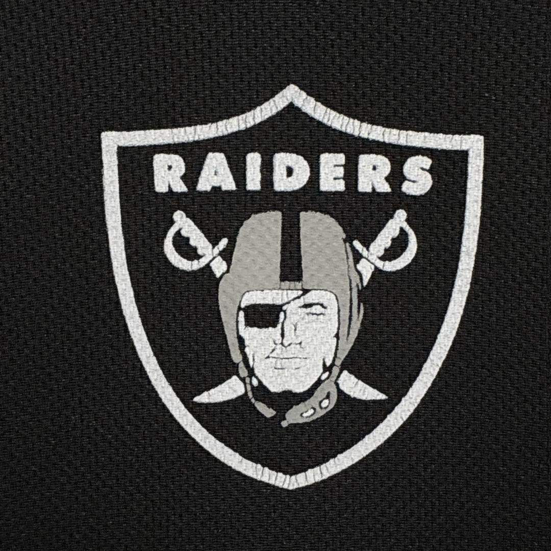 NFL レイダース ゲームシャツ ユニフォーム アメフト 黒 両面プリント L