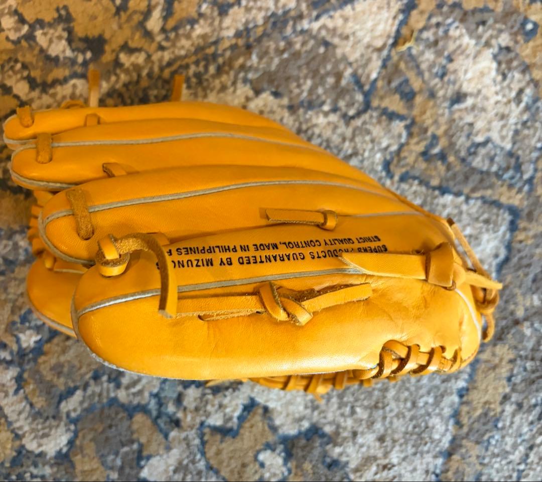 Mizuno 硬式用グローブ イエロー R.C.T. 右利き