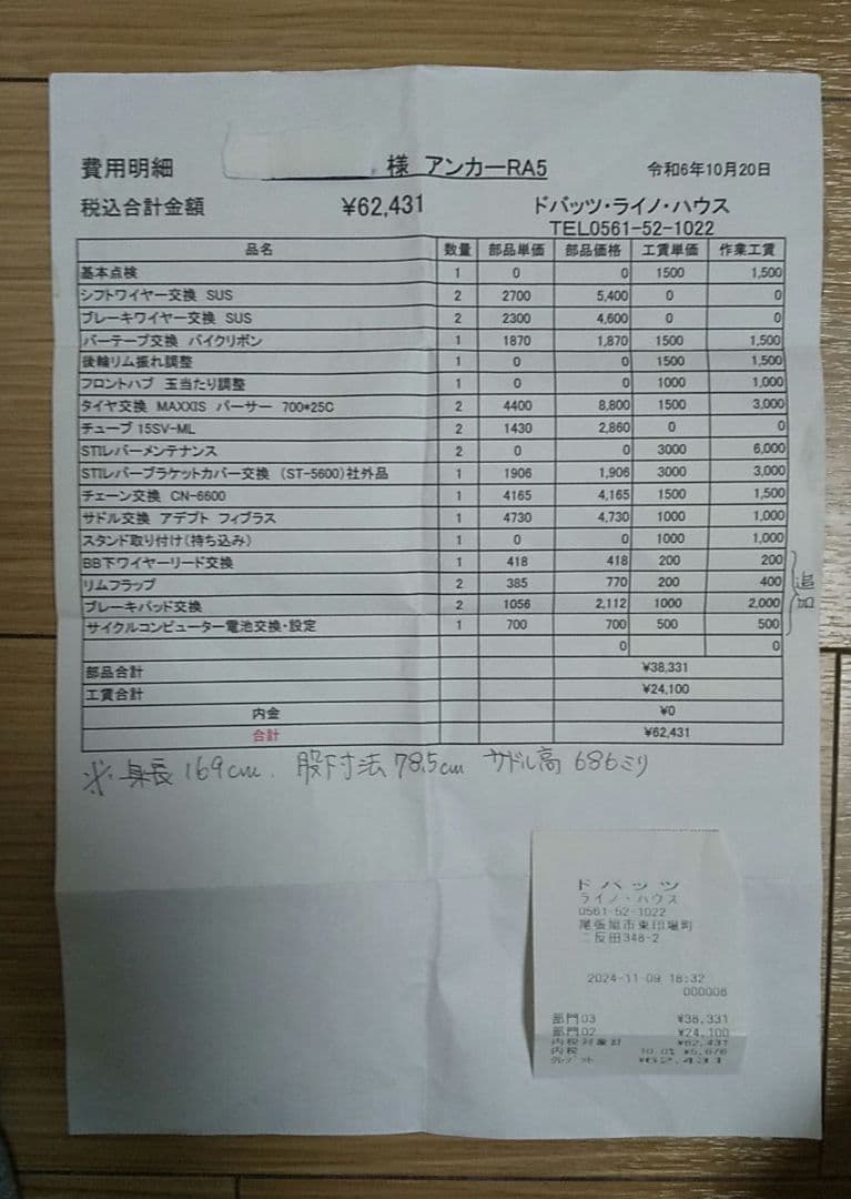 Bridgestone Anchor RA5　フルメンテナンス済み