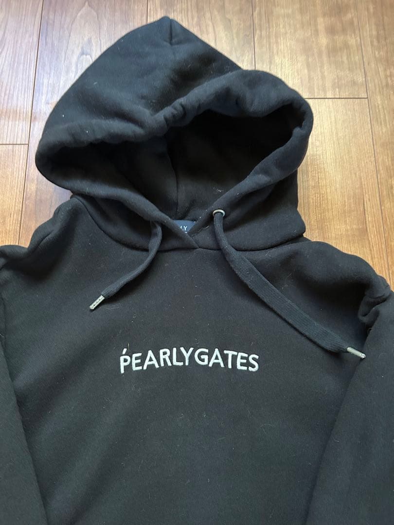 PEARLY GATES 黒 フード付きパーカーサイズ1