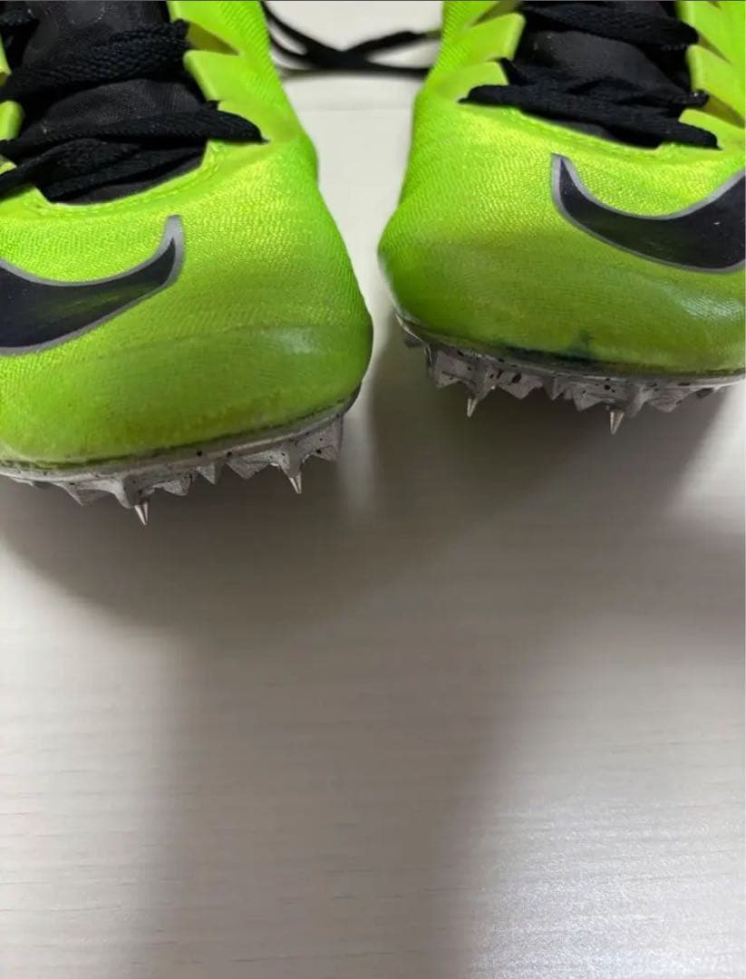 Nike ズームスーパーフライエリート　蛍光グリーン スパイクシューズ　27cm