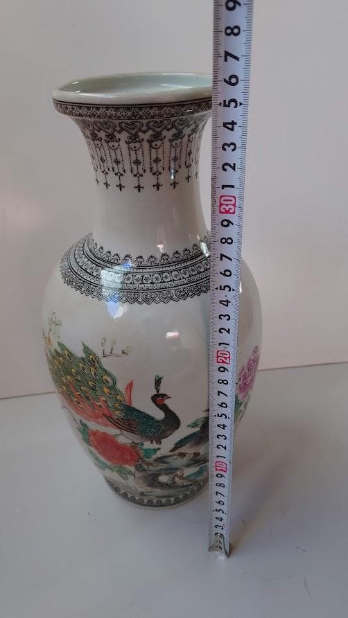 景徳鎮製　シミ有　花器　フラワーベース　華道　生け花　生花　フラワーアレジメント