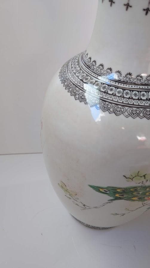 景徳鎮製　シミ有　花器　フラワーベース　華道　生け花　生花　フラワーアレジメント
