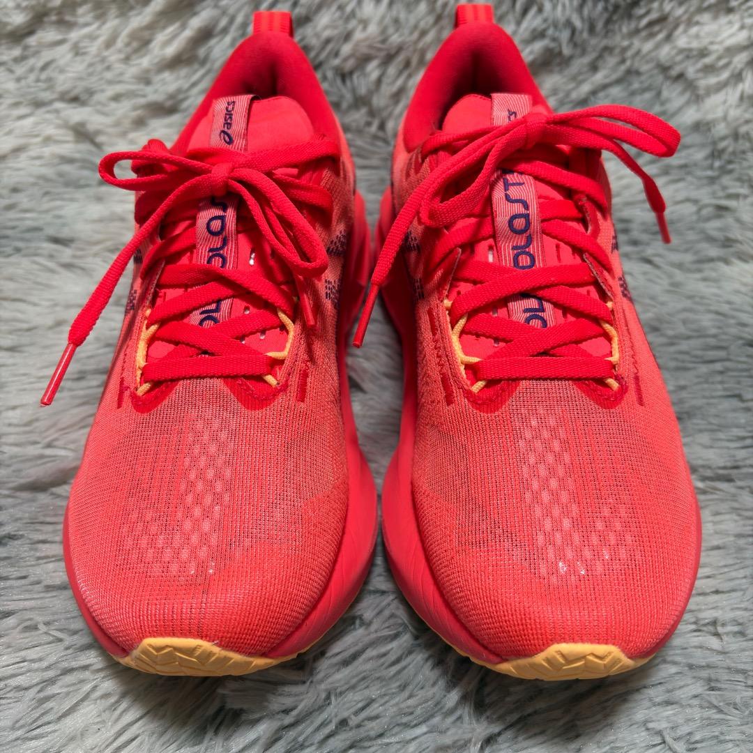 極美品✨asics 23.5cm ノヴァブラスト5 赤 フラッシュレッド