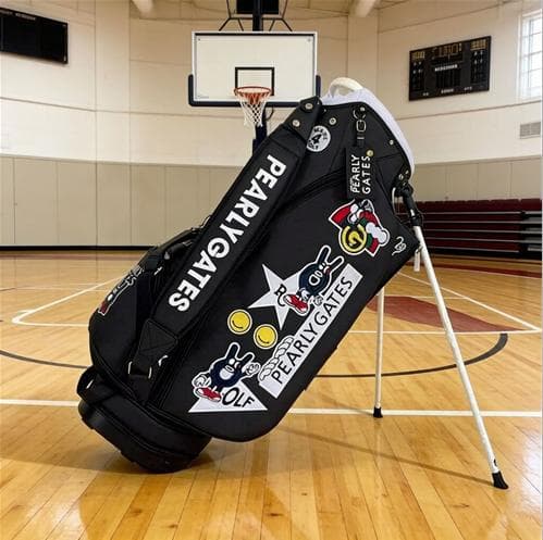 PEARLY GATES ブラックキャディバッグ パーリーゲイツ 合成革