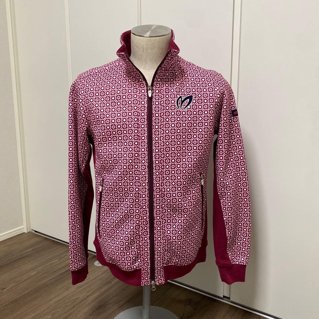 美品★マスターバニー ジップアップ ジャケット 裏起毛 メンズ M 総柄 メンズ