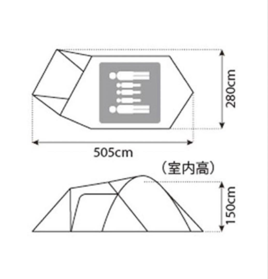 【1回のみ使用】スノーピーク アメニティドーム M