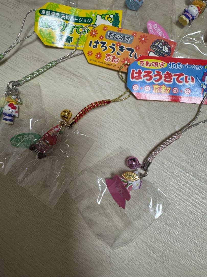 【レア】 ご当地キティ 根付 ストラップ　 9個セット 京都限定
