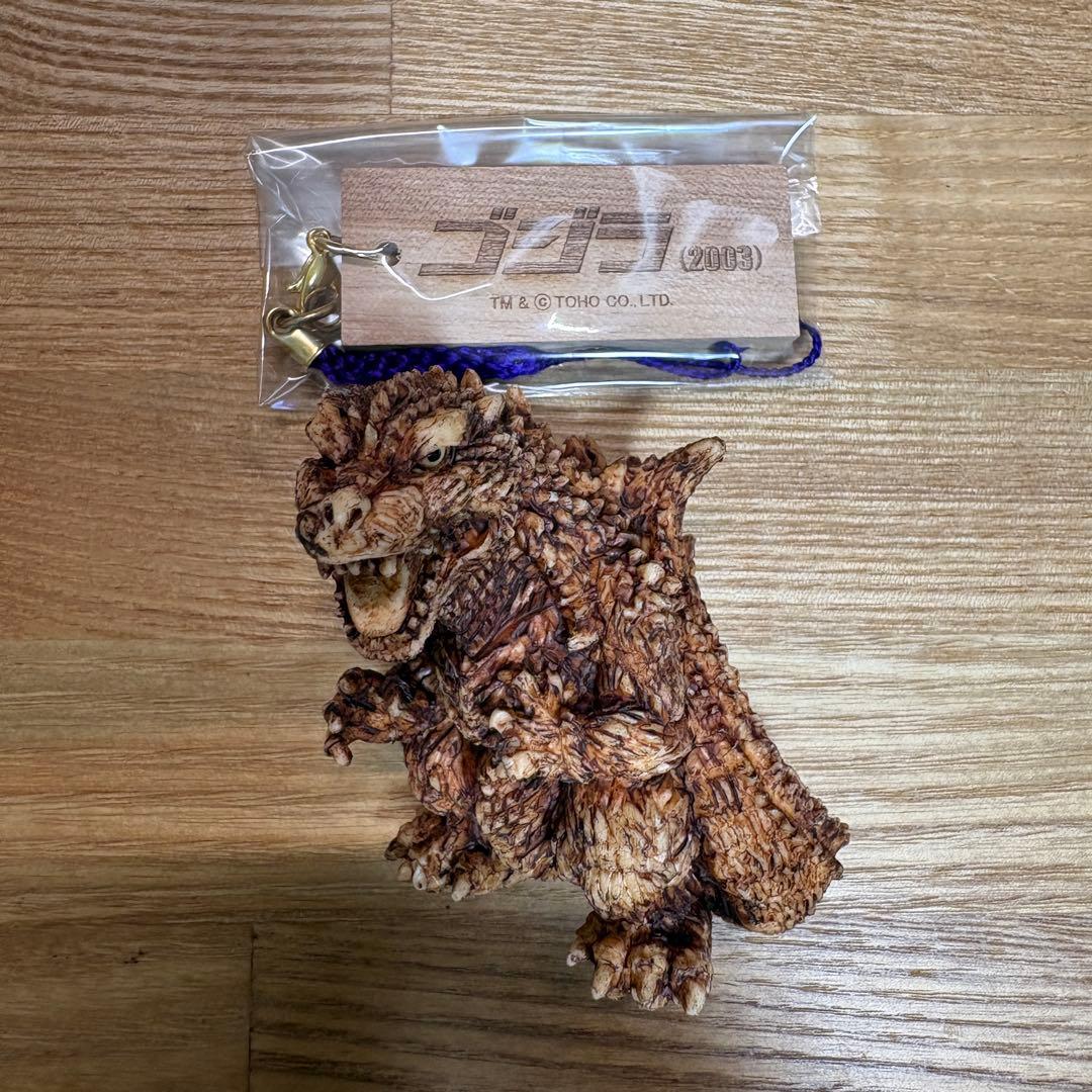 東宝怪獣根付　ゴジラ　木札　木箱付き　2003　新品未使用品