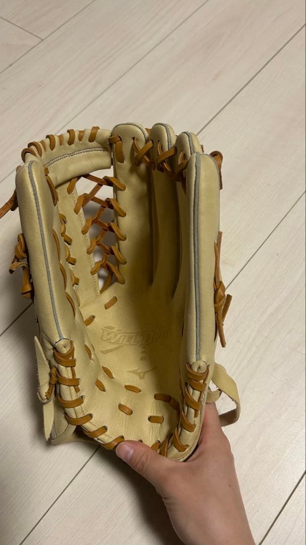Mizuno 軟式野球 外野守用 グローブ ベージュ