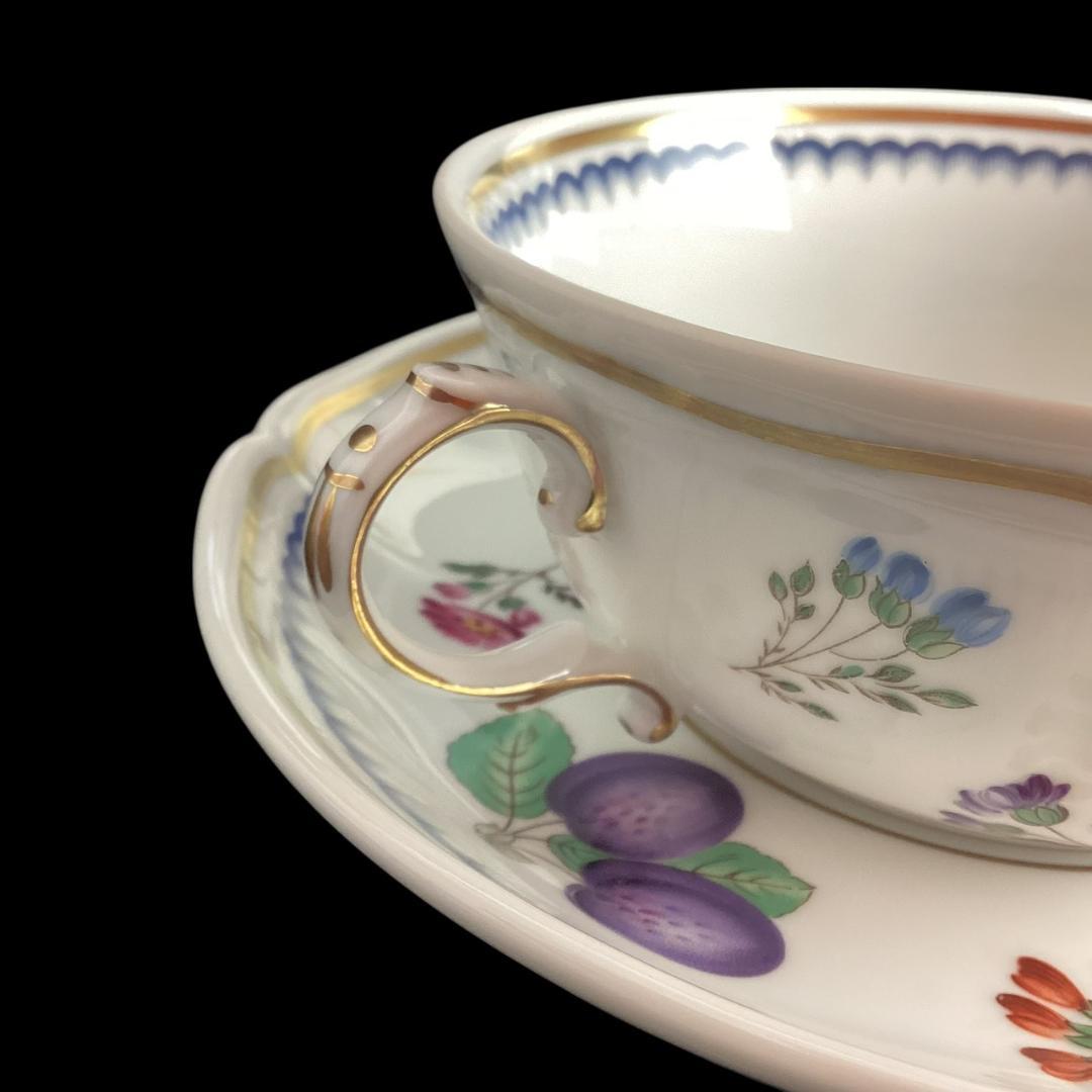 定価3万【希少】リチャードジノリ イタリアンフルーツ スープカップ＆ソーサー③