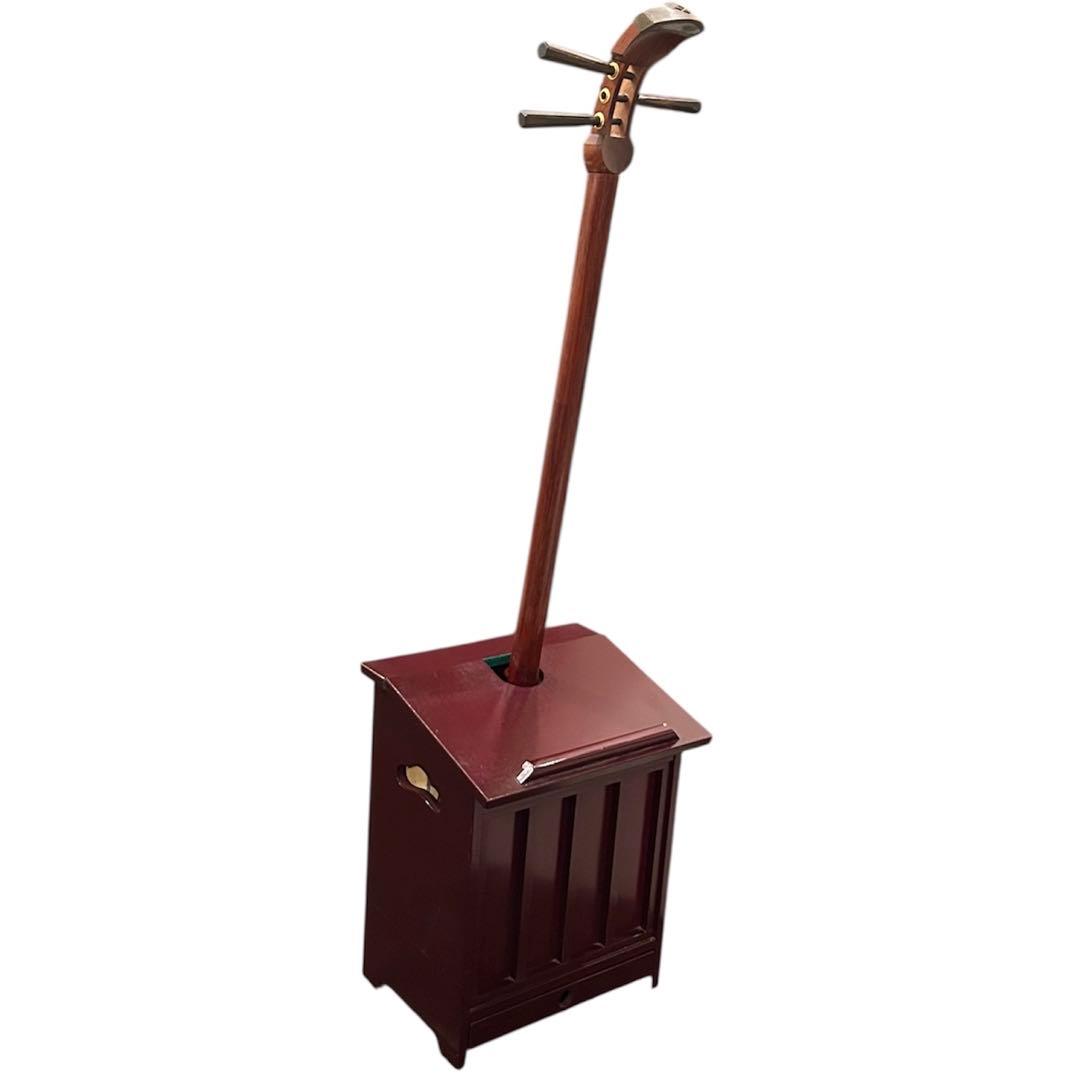 三味線立て　三味線用立て箱　三味線スタンド　三味線掛け