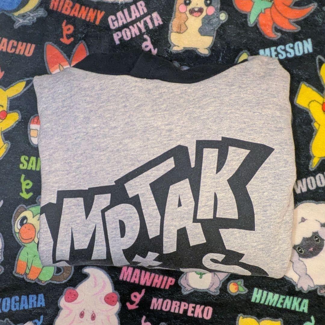 AMPTAKxCOLORS バイカラーパーカー　BLACK×GRAY 美品