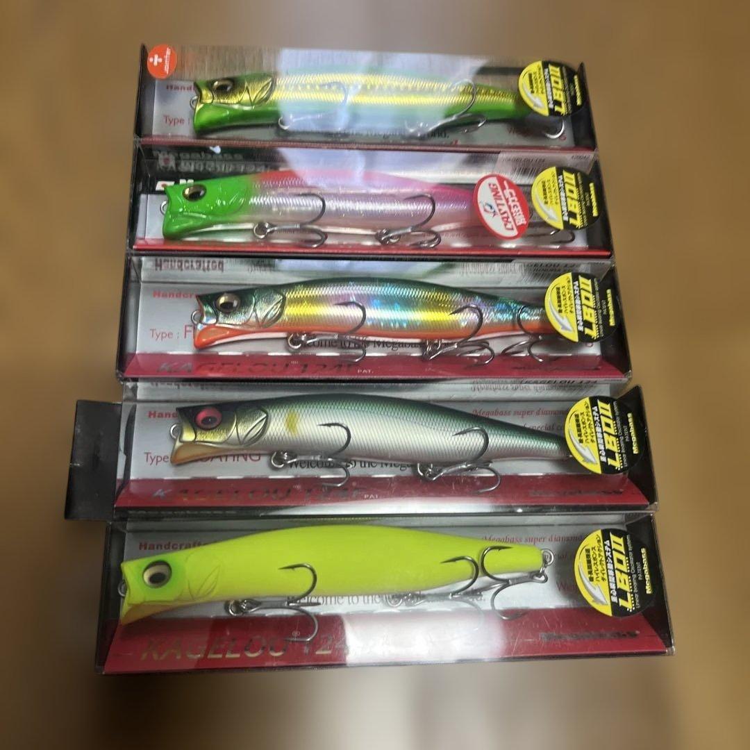 【新品】Megabass Kagelou メガバス カゲロウ 124F 5本③