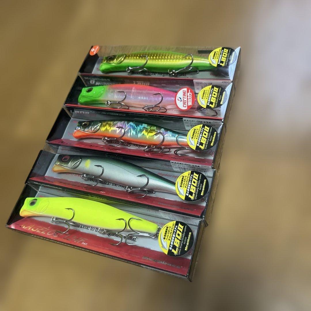 【新品】Megabass Kagelou メガバス カゲロウ 124F 5本③