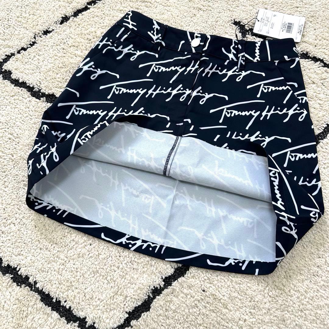【新品・未使用】トミーヒルフィガー 春夏スカート ストレッチ　ネイビー　M